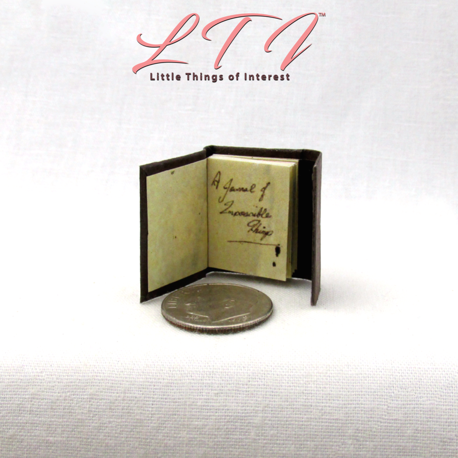 JOURNAL OF IMPOSSIBLE THINGS 1:12 Scale Miniature Readable Illustrated Book