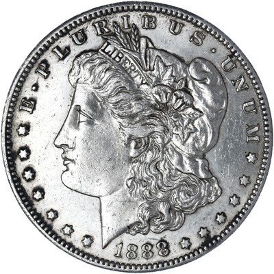 1888 O Morgan Dollar About Uncirculated Cleaned Cleaned See Pics J576