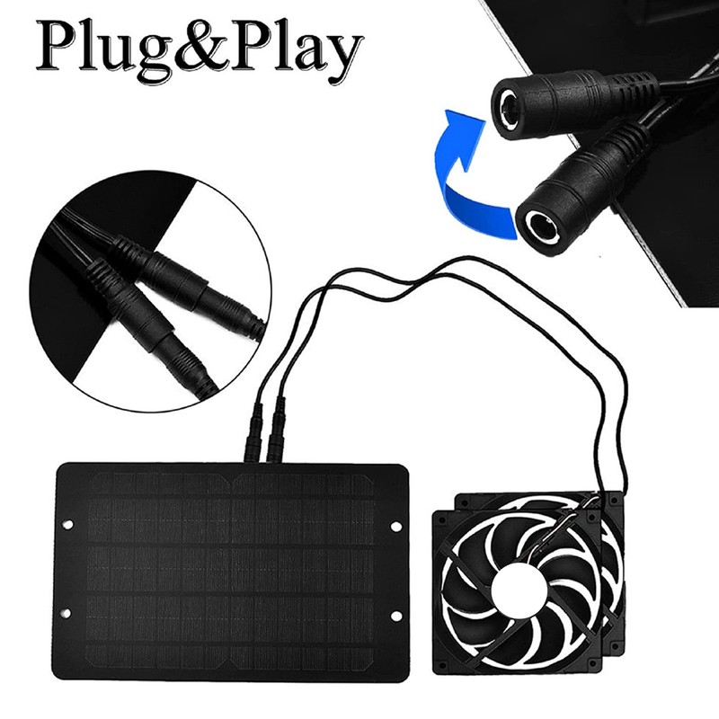 10w 12v Solar Exhaust Fan Air Extractor Mini Ventilator Solar Panel Powered Fan