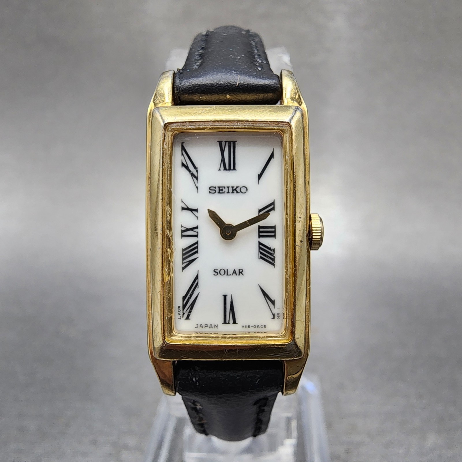 時計 seiko square tank solar Watch v115 SOLD❌ Seiko Tank Solar Ladies SWR054 Ref. V115-0BD0 Quartz