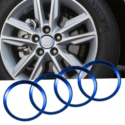 Blue Aluminum Car Wheel Rim Center Cap Hub Ring Decoration Cover For Camry 11-16