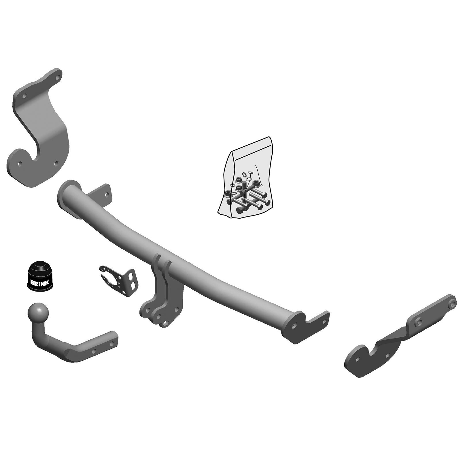 Brink Towbar for Kia Optima Estate 20162019 Swan Neck Tow Bar eBay