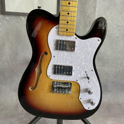 TL Electric Guitar Sunburst Body 6 String Maple Fretboard Tremolo Bridge 2H