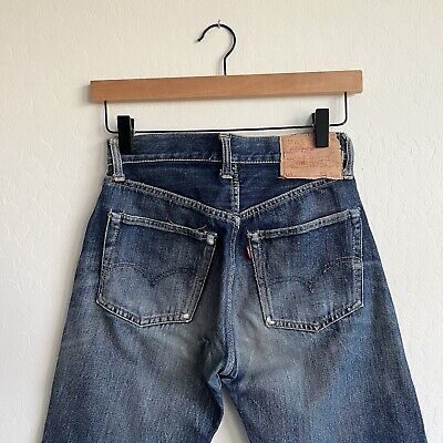 Vintage 60s Levi s 503BXX Denim Jeans Big E Hidden Rivets V Stitch 26 x 29 501xx