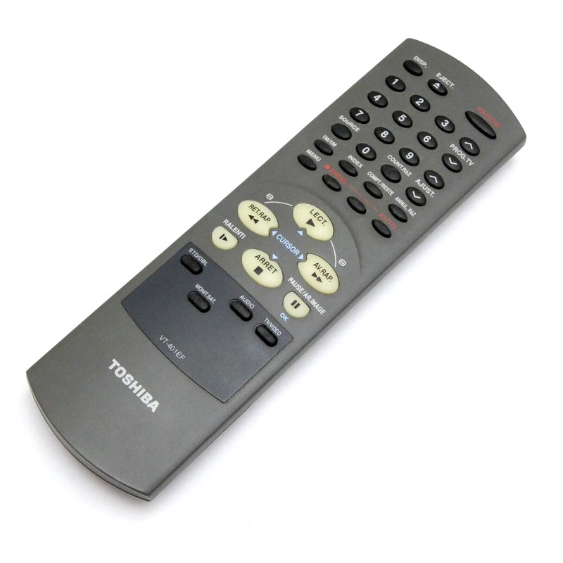 Telecommande Toshiba Vt 401 Ef Pour Magnetoscope Vhs Remote Control Originale