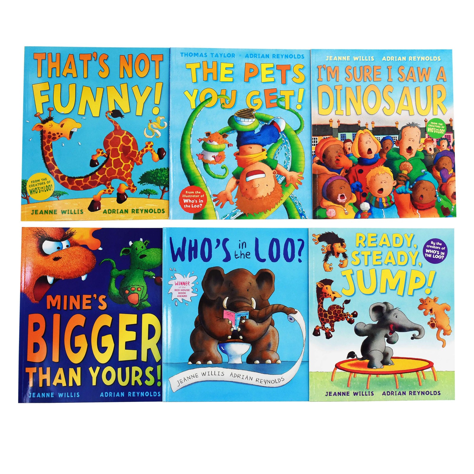 Jeanne Willis & Adrian Reynolds 6 Picture Books Set - Ages 2+ - Paperback