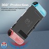 HEYSTOP Protective Case Cover for Nintendo Switch, Case Compatible with Nintendo Switch and JoyCon Controller with a Switch Tempered Glass Screen Protector