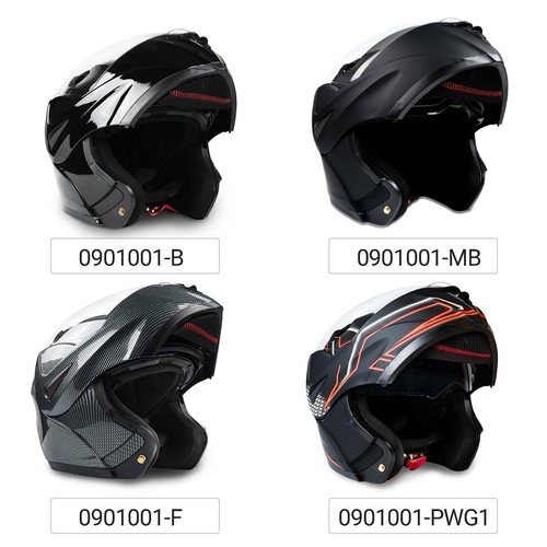 DOT Flip up Modular Dual Visors Full Face Motorcycle Helmet Men Women Motorbike