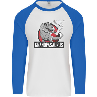 Grandpa Grandpasaurus Grandparent's Day Mens L/S Baseball T-Shirt