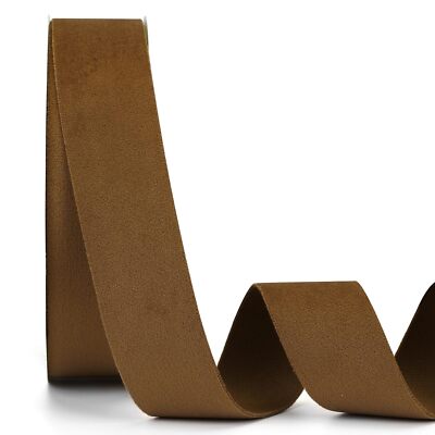 Brown Velvet Ribbon Double Faced 1-1/2 Inch x 20YdGreat for Christmas Tree Or...