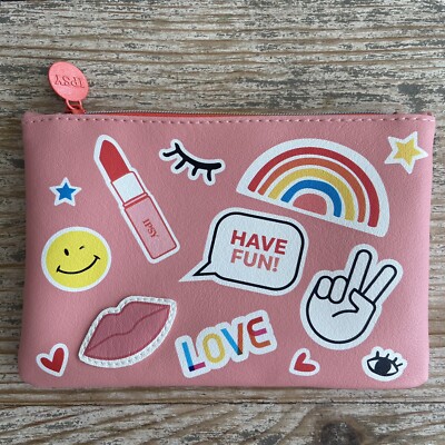 IPSY JUNE EMOJI VINYL MAKEUP COSMETIC BAG VEGAN