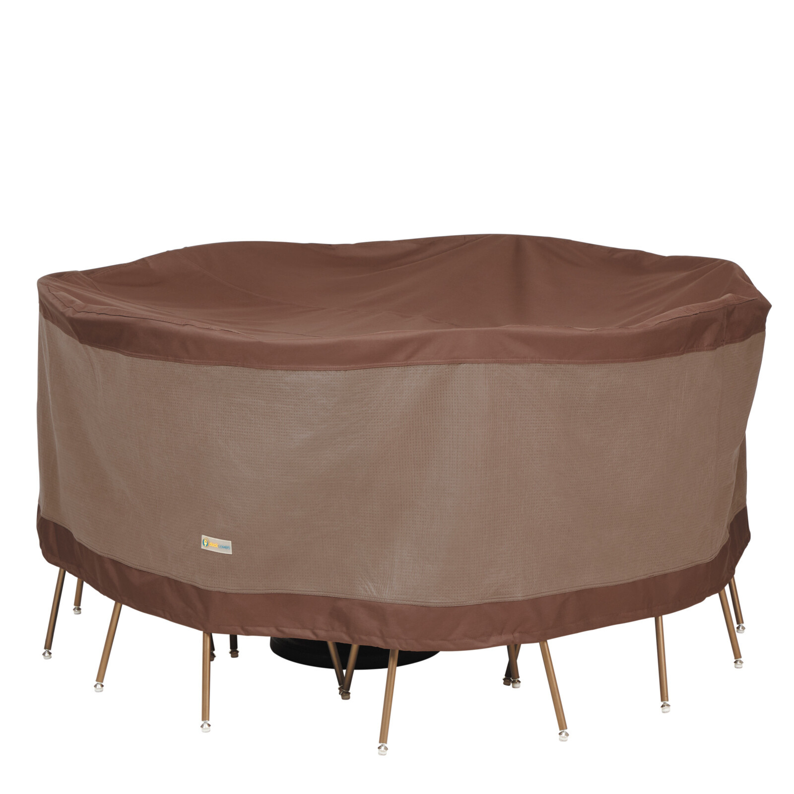 S Ultimate Waterproof 72 Inch Round Patio Table & Chair Set 