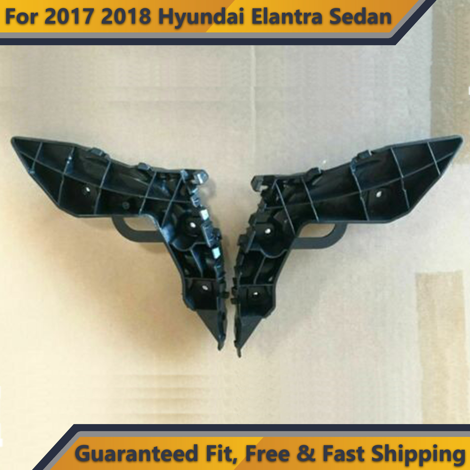 Front Bumper Retainers Brackets Right Left for 2017 2018 Hyundai Elantra Sedan - Picture 1 of 3