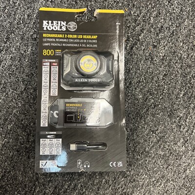 Klein Tools 56414 Rechargeable 2-Color LED Headlamp NEW FACTORY SEALED 