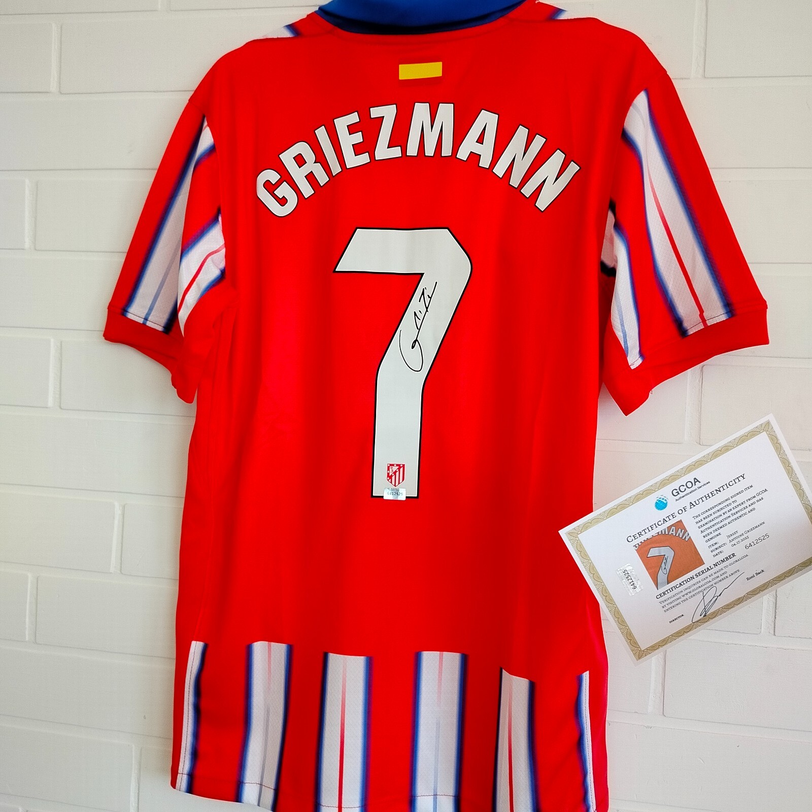Antoine Griezmann #7 FC Atletico Madrid Hand-Signed Jersey Home