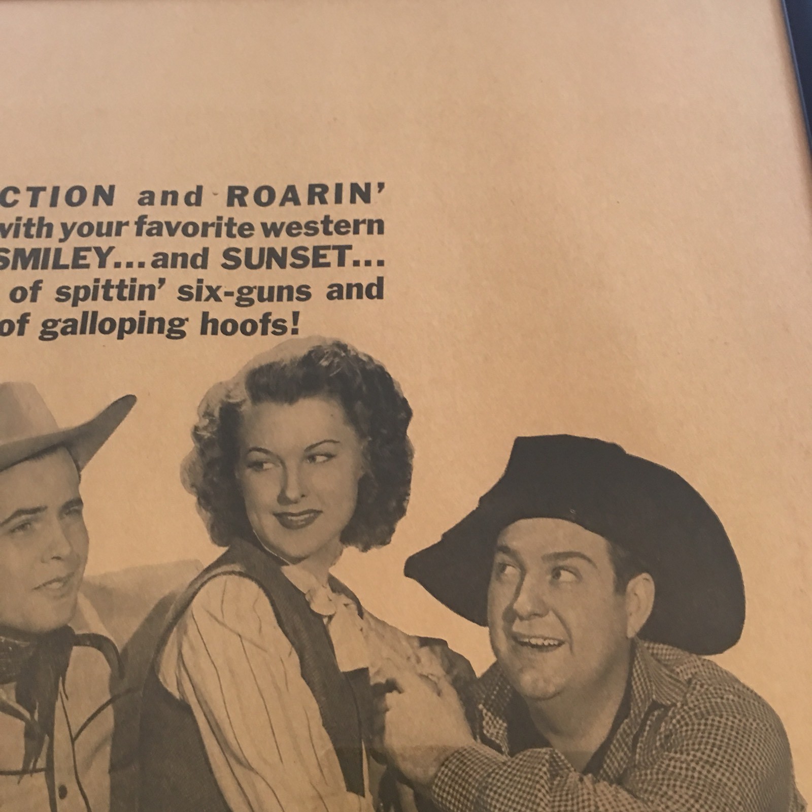 Call of the Rockies Movie Lobby Card Window Size Republic 1944 Vintage Framed