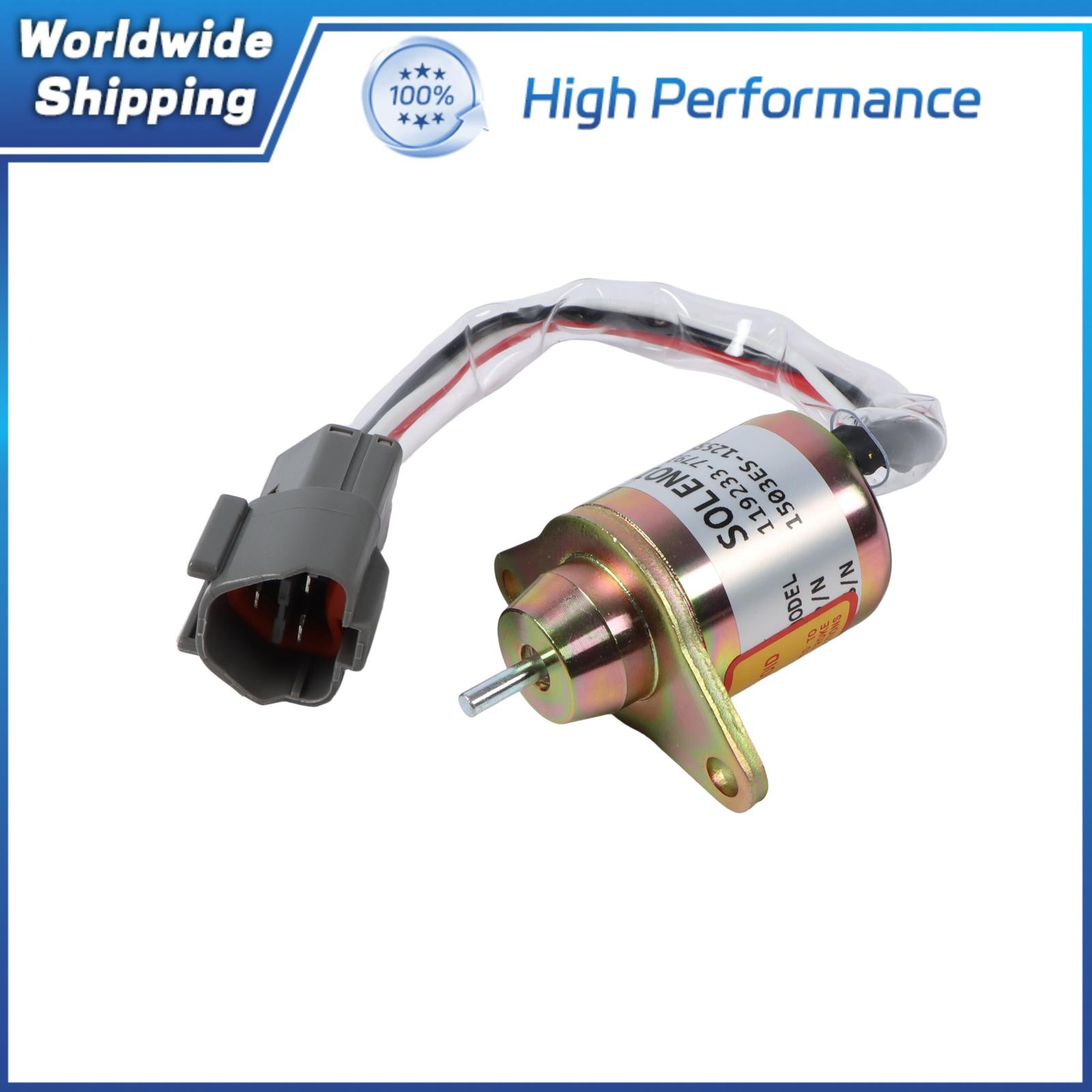 12V Fuel Shut-off Solenoid 1503ES-12S5SUC12S 119233-77932 Fit