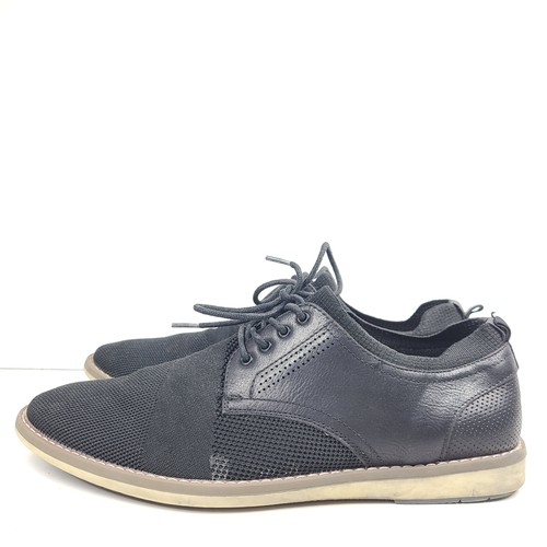 Steve Madden Men's Brawn Knit Casual Lace Up Oxford Shoes Black Sz 10