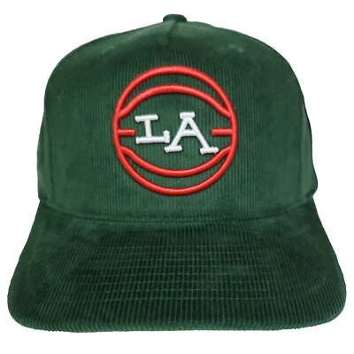 Mitchell & Ness Fred Segal Snapback Hat 3D Logo LA Los Angeles Green Cap NWT