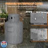 STARTWO Propane Tank Cover 20lb Gas Cover Outdoor Heavy Duty Waterproof Covers Fits Standard 20 lb Tank Cylinder Grey 13