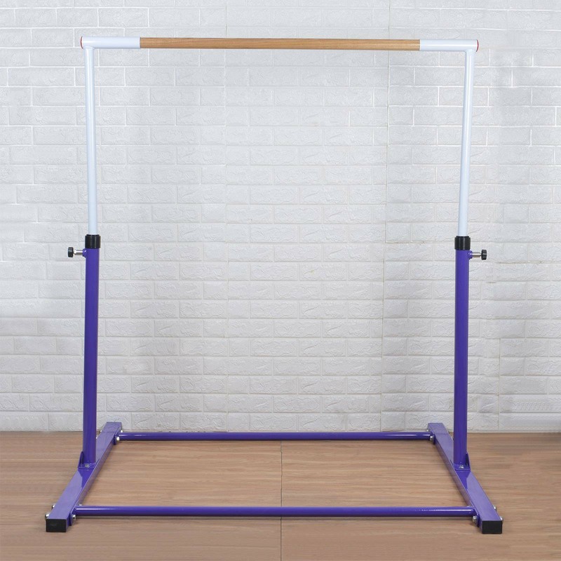 4FT Adjustable Horizontal High Bars Gymnastics Junior Kids Bar Home Gym