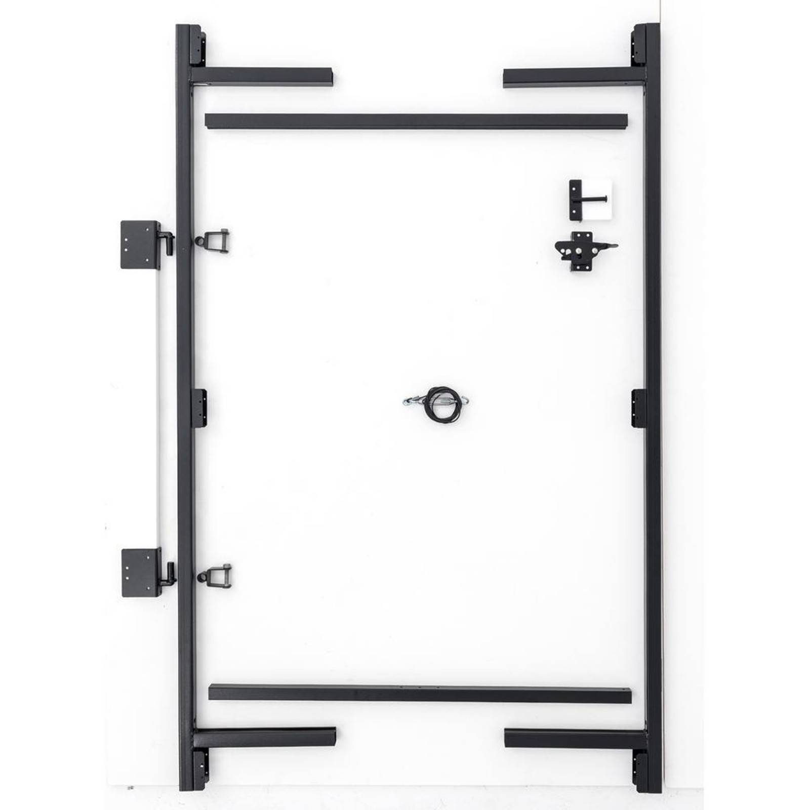 Gate Kit 47 in. Rust Resistant Powder Coat Steel Frame Polyester Truss Cable