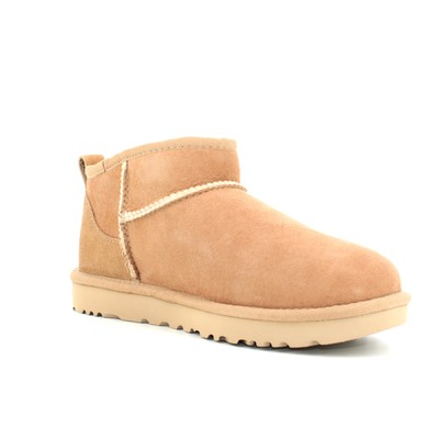 Pre-owned Ugg A24us Women's Ankle Boot W Classic Ultra Mini 1116109 Sand