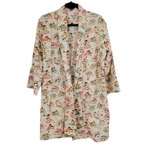 Vintage 60s cotton kitten cat Robe Made In Australia size SmallのeBay公認