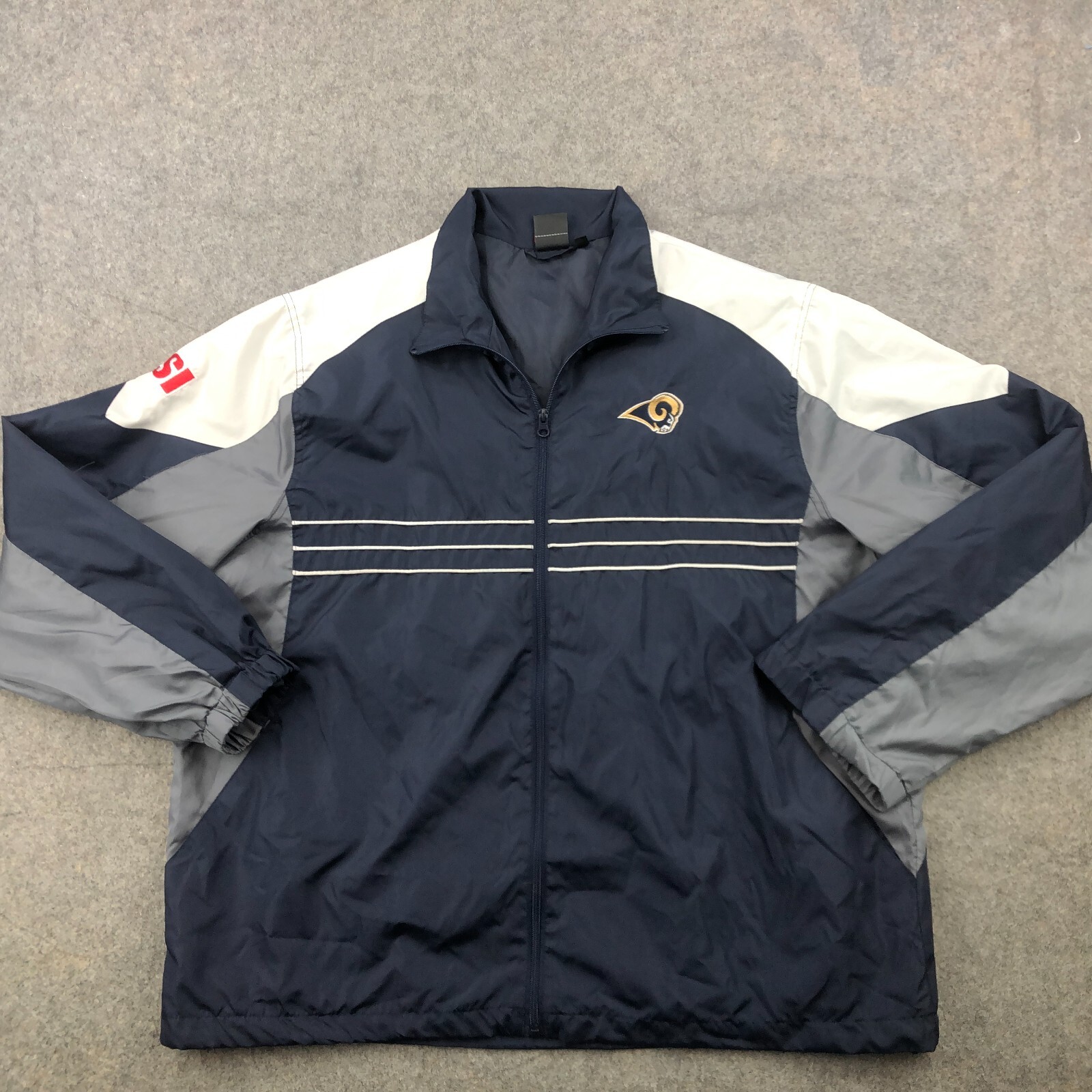 ST. LOUIS RAMS ジャケット L ネイビー NFL St. Louis Rams Reversible Jacket – Mens XL Blue/Gold