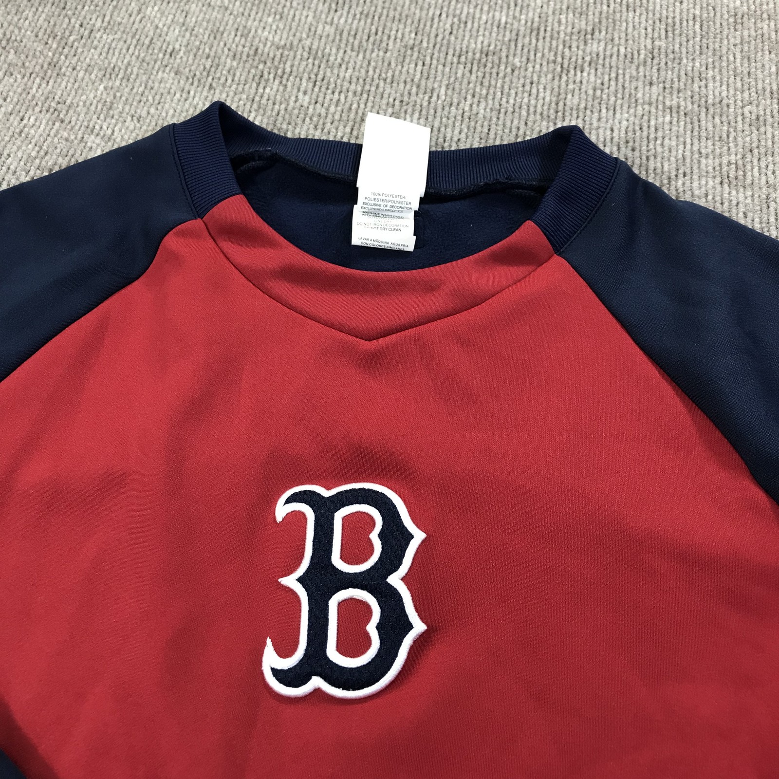 Boston Red Sox Jacket Mens Large MLB Baseball Therma Base Majestic Pullover