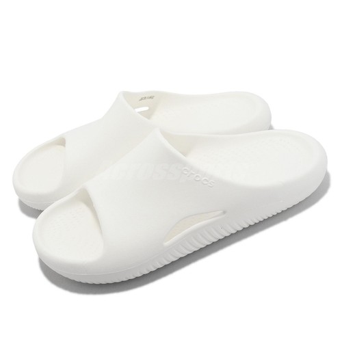 

Crocs Mellow Slide White Мужские сандалии унисекс на каждый день LifeStyle Slip On Sandal 208392-100, Белый, Mellow Slide