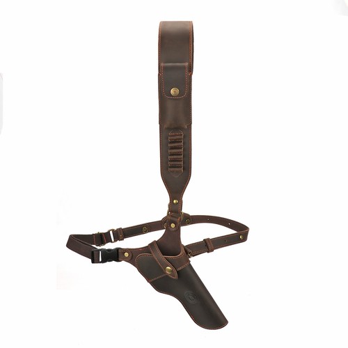 TOURBON 38/9mm/357 Ammo Sling Shoulder Strap Chest Underarm Holster Pistol Carry