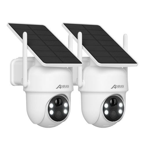 ANRAN WIFI カメラ3台付き ANRAN 3/4G LTE Cellular Security Camera Outdoor Wireless, 2K