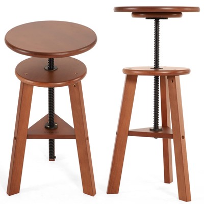 VISWIN 19''-26'' H Wooden Adjustable Height Stool, Beech Wood Artist Stool for ...