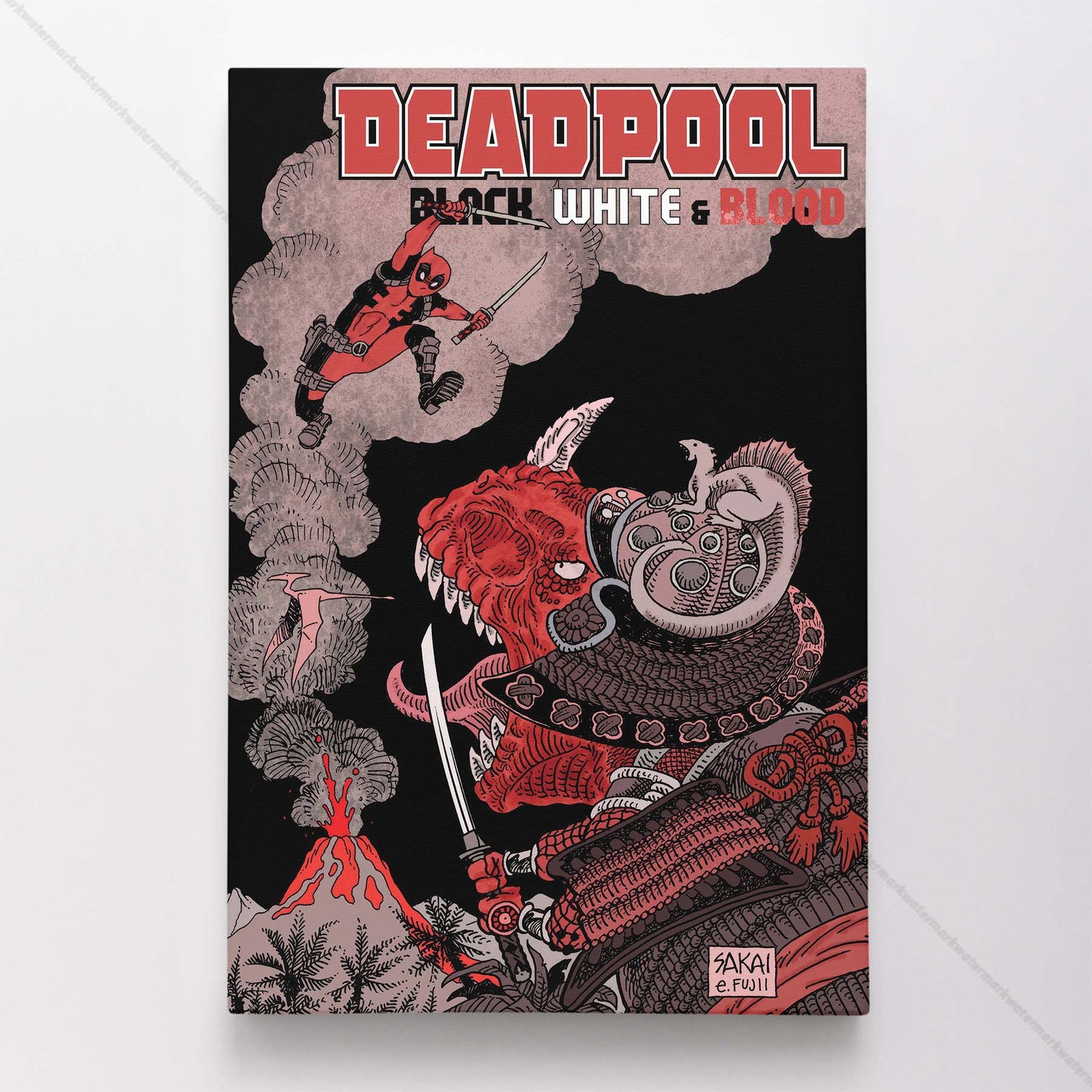Deadpool Poster Canvas Marvel Comic Book Cover Art Print #34562