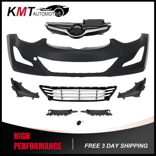 Fits 2014-2016 Hyundai Elantra Sedan Korea Built Only Front Bumper Complete Kit