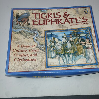 Tigris & Euphrates Board Game Reiner Knizia 1999 Edition Civilization Complete