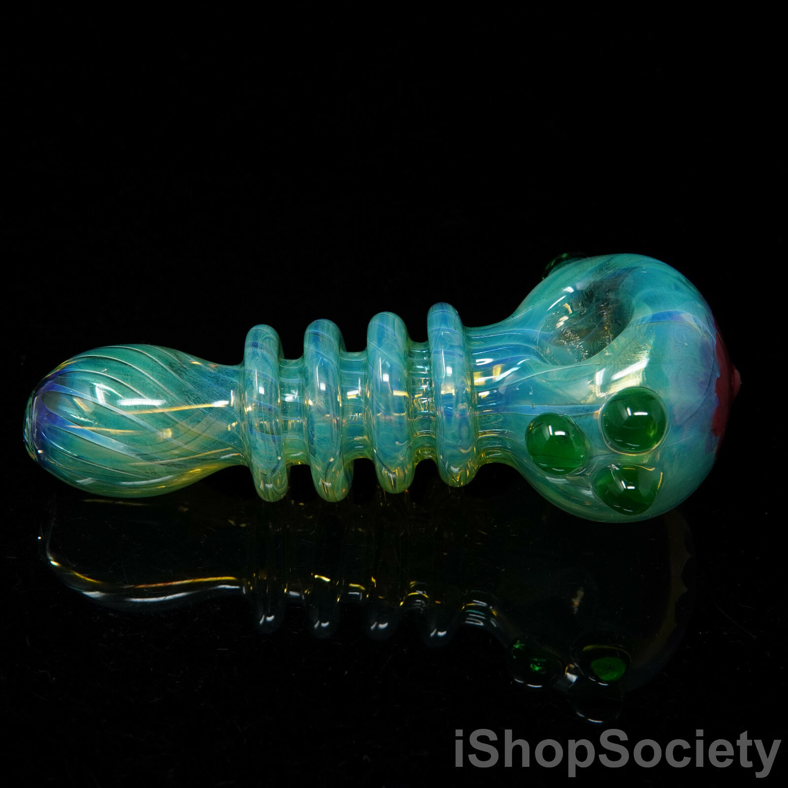 5" Quadruple Halo Rings Tobacco Smoking Pipe Thick Collectible Pipes - P389C