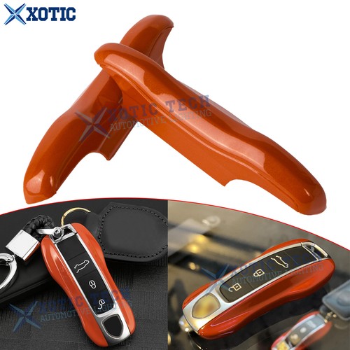Orange Remote Control Key Fob Protector Skin For Porsche Cayenne Panamera 971