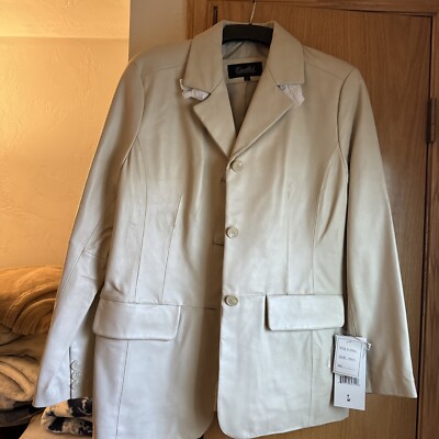 Excelled Collection Leather Coat-Large-large Pockets 
