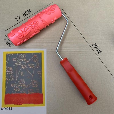 178mm Texture Rubber Paint Roller Brush Decorative Tool Replacement for
