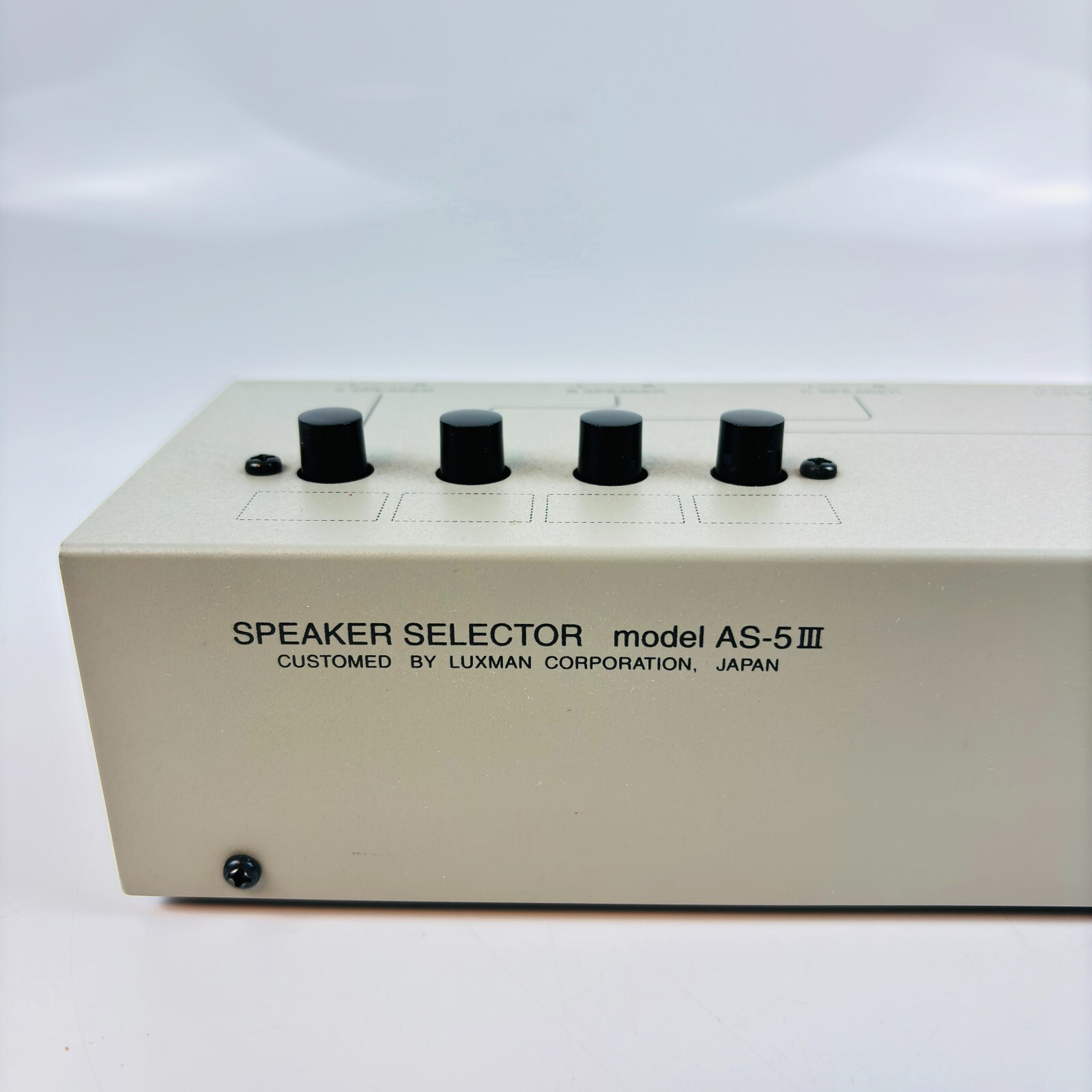 LUXMAN AS-5III Speaker Line Selector Silver Gray from japan