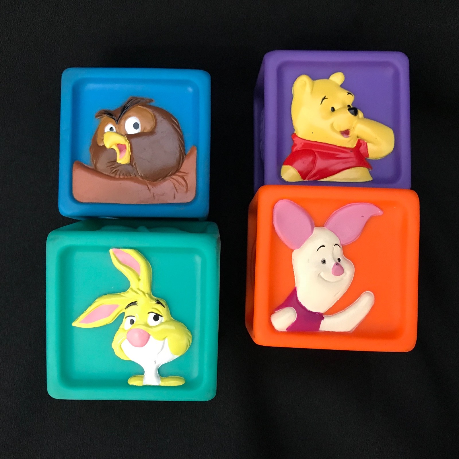 Winnie the Pooh RubberToy Blocks Set of Four