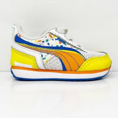 

Кроссовки Puma Boys Future Rider Twofold 382974-01 Желтый Повседневная Обувь Размер 4C, Future Rider Twofold