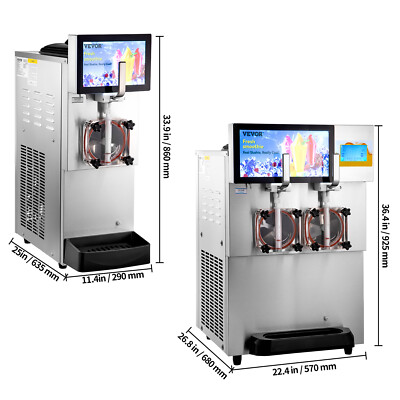 VEVOR Commercial Slushy Machine Margarita Smoothie Frozen Drink Slush Ice Maker