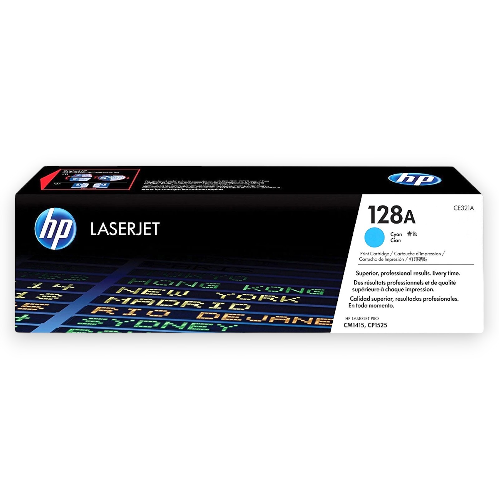 GENUINE HP 128A CYAN LaserJet Toner Cartridge CE321A BRAND NEW AUS STOCK