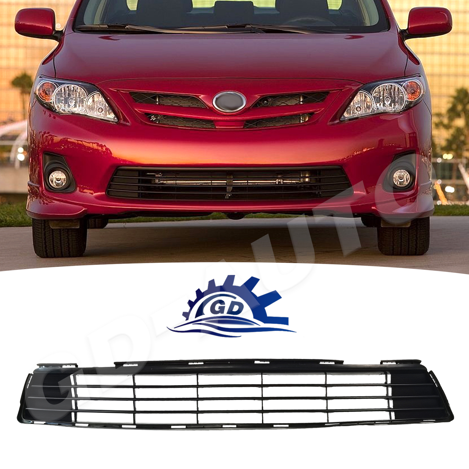 For 2011 2012 2013 Toyota Corolla Front Bumper Lower Grille