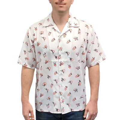 Ace Ventura Shady Acres Mental Hospital Shirt Costume Movie Larry Insane Asylum
