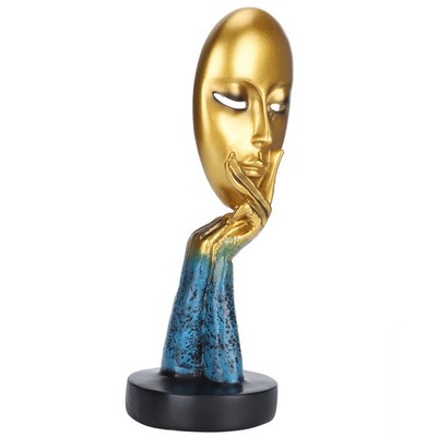 RIZGHWOY Abstrakte Gesichtsstatue Zeitgenössische Skulptur Aus Kunstharz Für