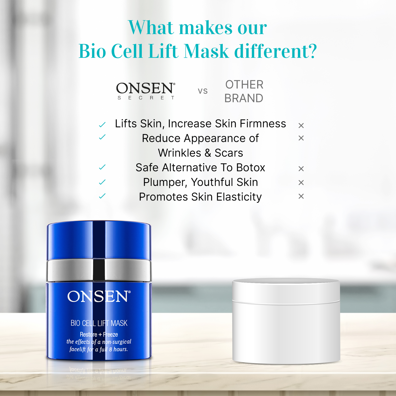 Onsen Anti Wrinkle Bio Cell Lift Facial Mask Face Lift Wrinkles Repairs Mask